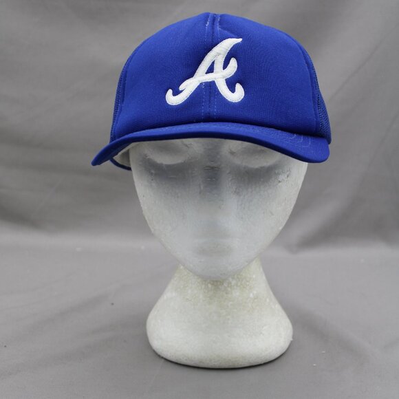 Atlanta Braves Hat (VTG) - 1980s Trucker Classic by Ted Fletcher -Adult Snapback - Picture 1 of 8